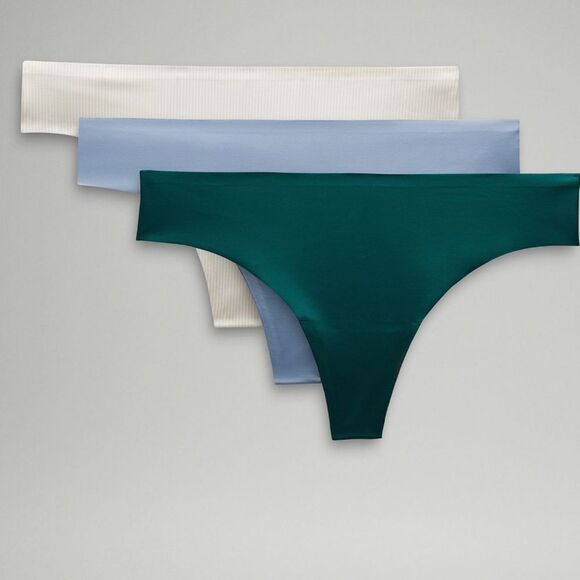lululemon athletica Other - Lululemon InvisiWear Mid Rise Thong Underwear 3 Pack size Small NWT